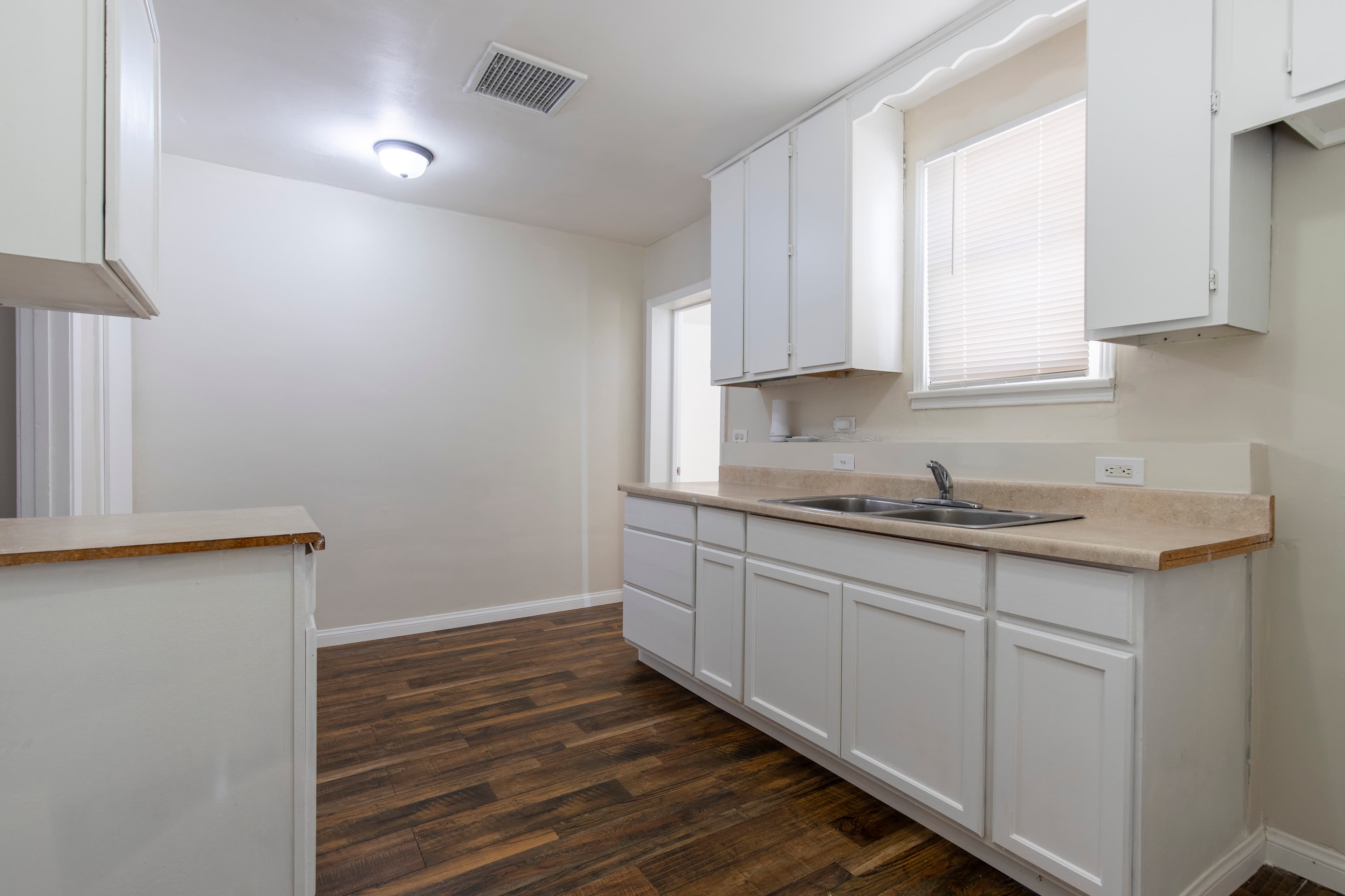 Bedroom in renovated California property