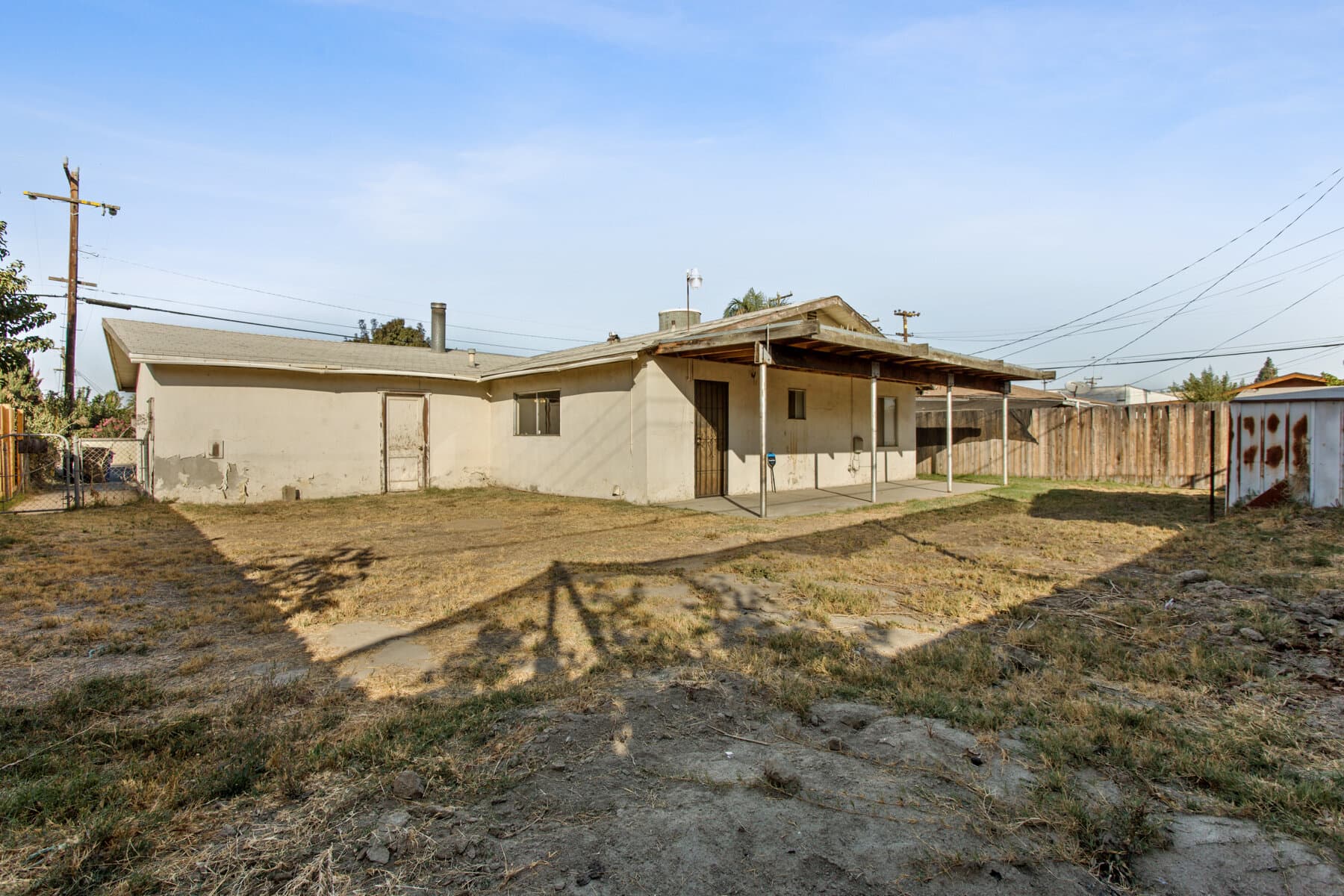 Renovated living room of home we bought in Orange Cove