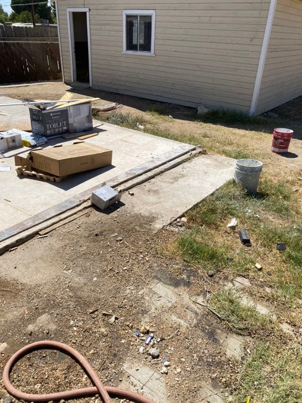 Tulare home interior before our cash purchase